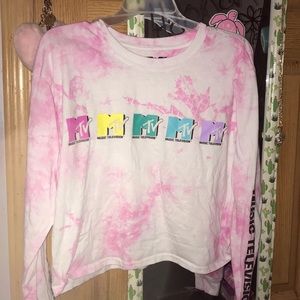 long sleeve cropped shirt